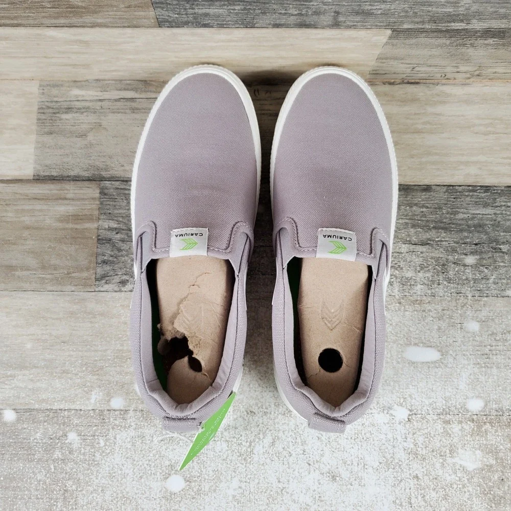 Cariuma Slip-On Womens Shoes Sz 7 Canvas Logo Sneakers 450703G34W070